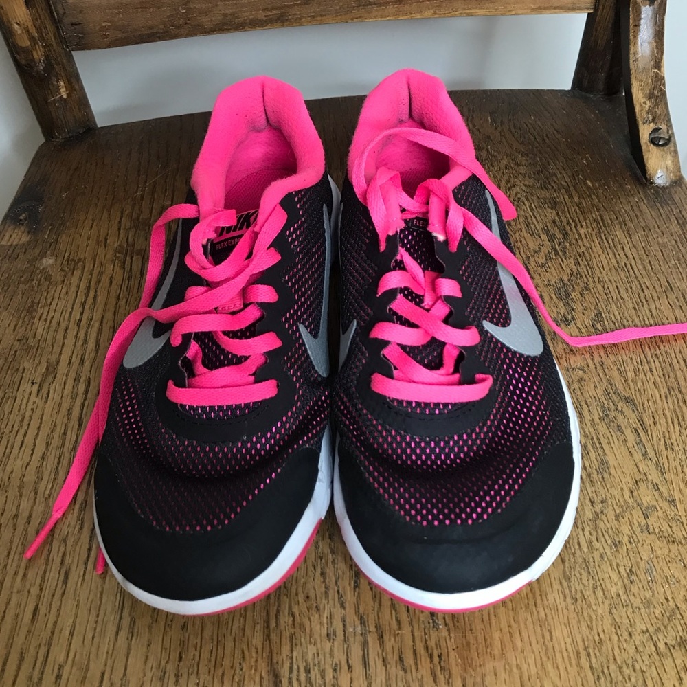 Black and Pink Nike Sneakers